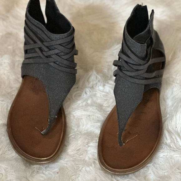 Very G Black and Brown Sandals for Women - Picture 1 of 7